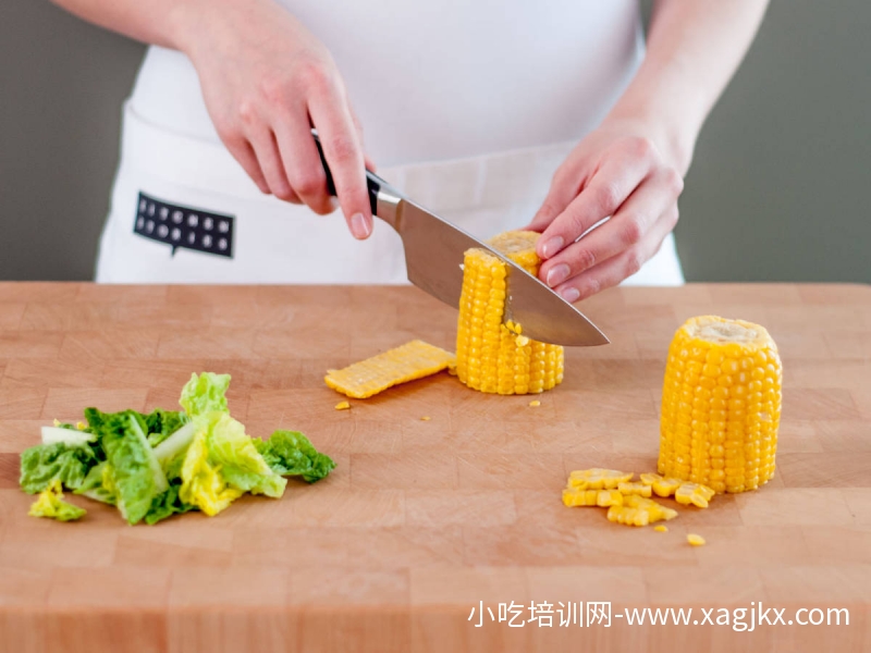 香酥猪排配玉米沙拉-【制作方式】
